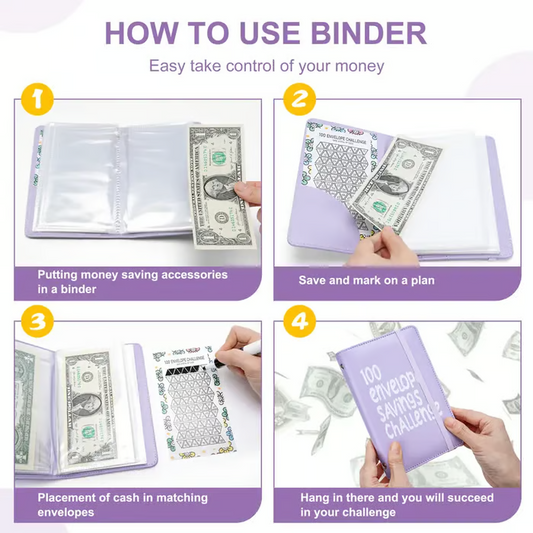 100 Days Money Saving Challenge Coin Envelope BudgetStorage Book