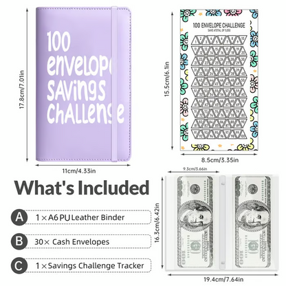100 Days Money Saving Challenge Coin Envelope BudgetStorage Book