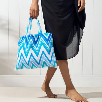 Sun Lounger Towel With Pockets Storage In A Bag