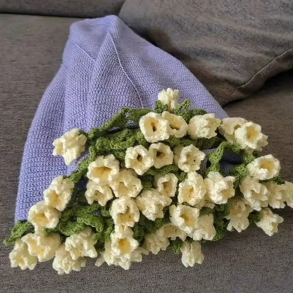 Hand-Knitted Rose Blanket DIY Kit & Ready