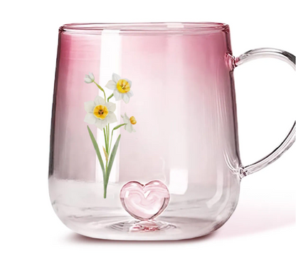Pink Gradient Glass Mug