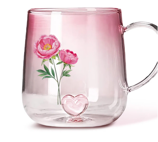 Pink Gradient Glass Mug