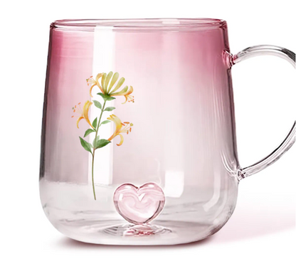 Pink Gradient Glass Mug