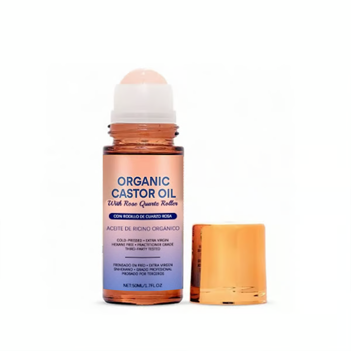 Organic Castor Oil Roll-On - For Radiant Skin, Lush Hair & Relaxation