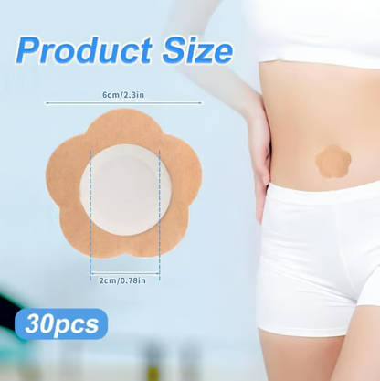 30pcs Castor Oil Pack Wrap For Belly Button