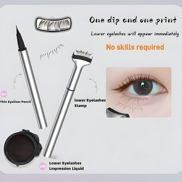 2-in-1 Eyeliner & Lower Eyelash Stamp Set