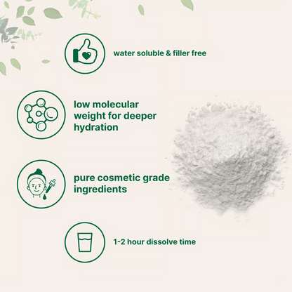 Micro Ingredients Hyaluronic Acid Powder, DIY Facial Serum, Skin Hydration Care Formula