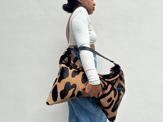 Jaguar Print Shoulder Bag