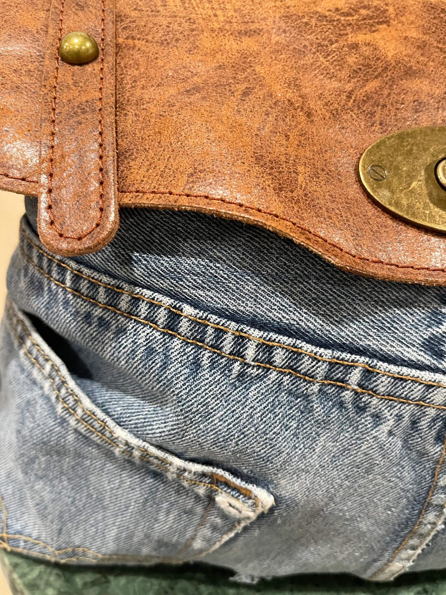 Luxe Denim Handbag