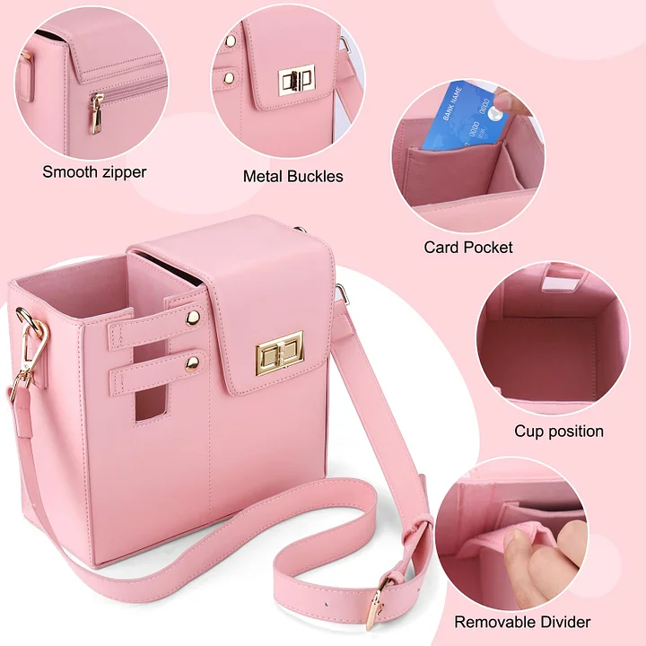 Crossbody Bag With Sports Water Bottle Holder For Women