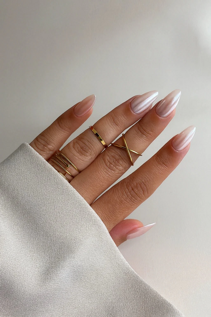 Crystal Veil Premium Press-On Nails