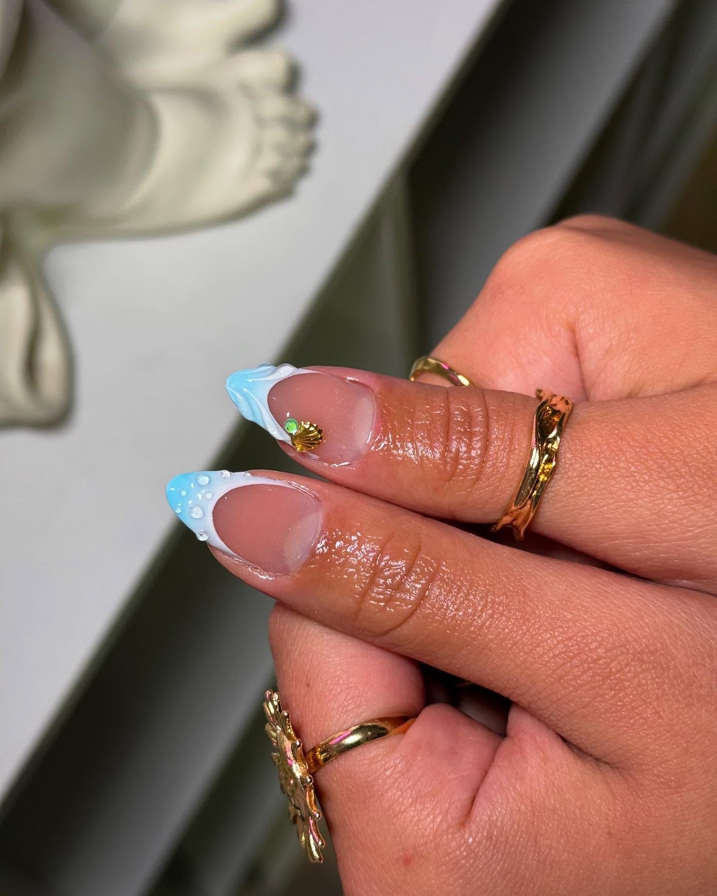 Beach Ocean Press On Nails