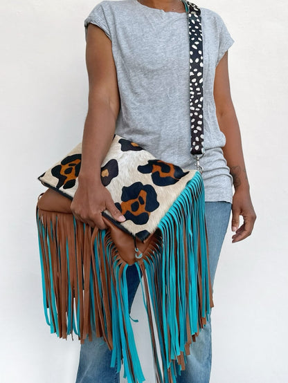 Large Foldover Crossbody Bag