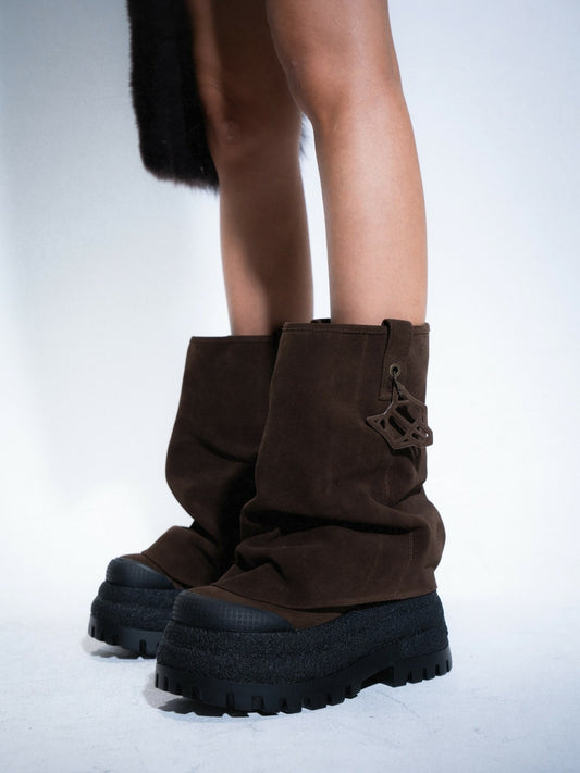 Chocolate Suede Boots