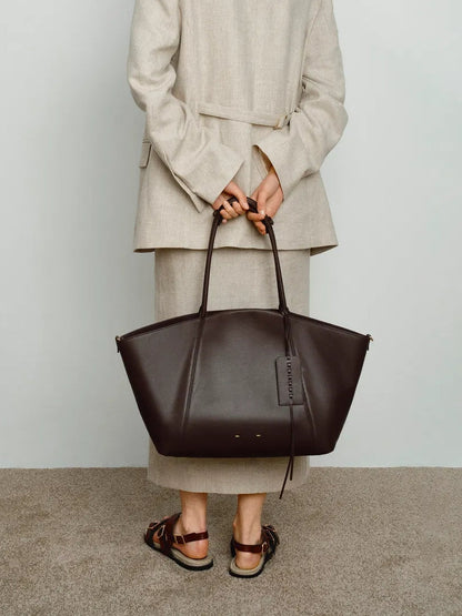 Convertible Tote Bag Large In Dutch Calfskin And Suede