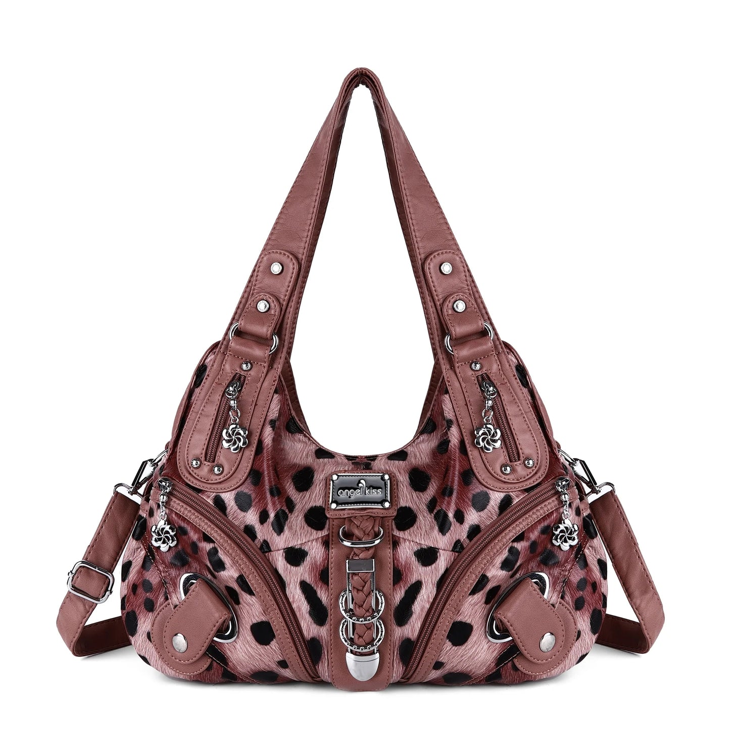 Leopard Print Shoulder Handbag