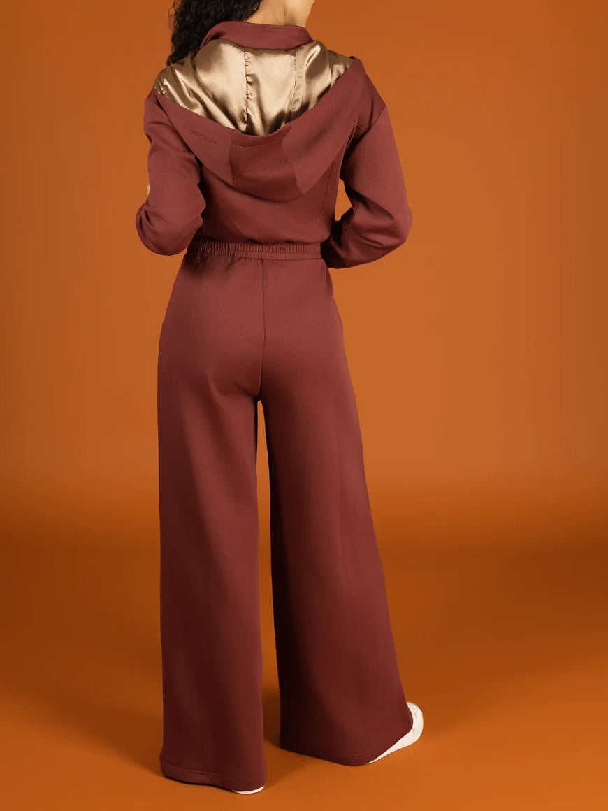 Hooded Zip Jumpsuit