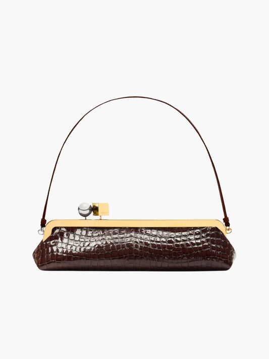 The Salon Leather Clutch