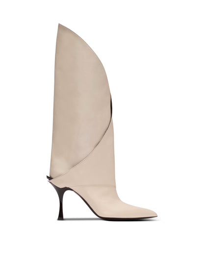 Twist Heeled Leather Boots