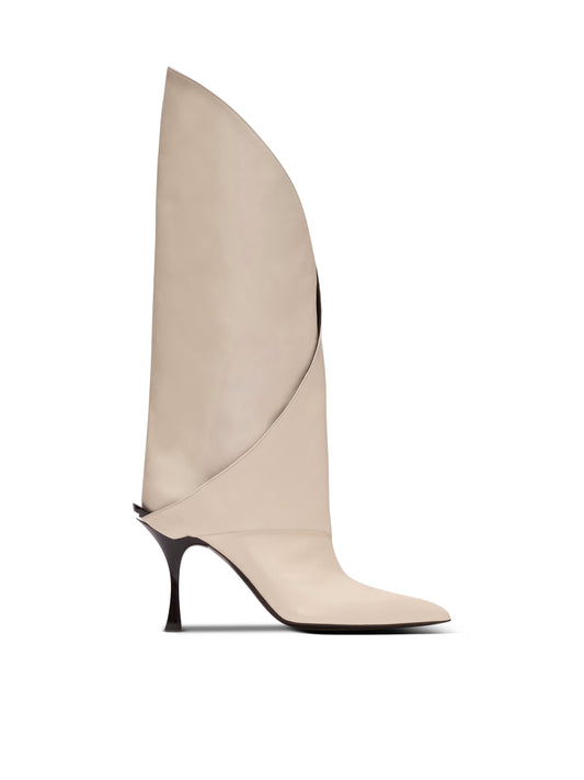 Twist Heeled Leather Boots