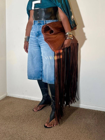 Exaggerated Fringe Bag