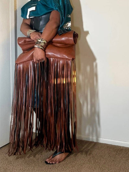 Exaggerated Fringe Bag