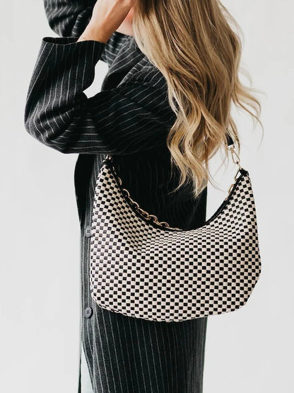 Woven Mesh Shoulder Bag
