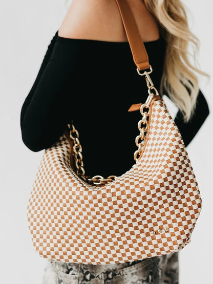 Woven Mesh Shoulder Bag