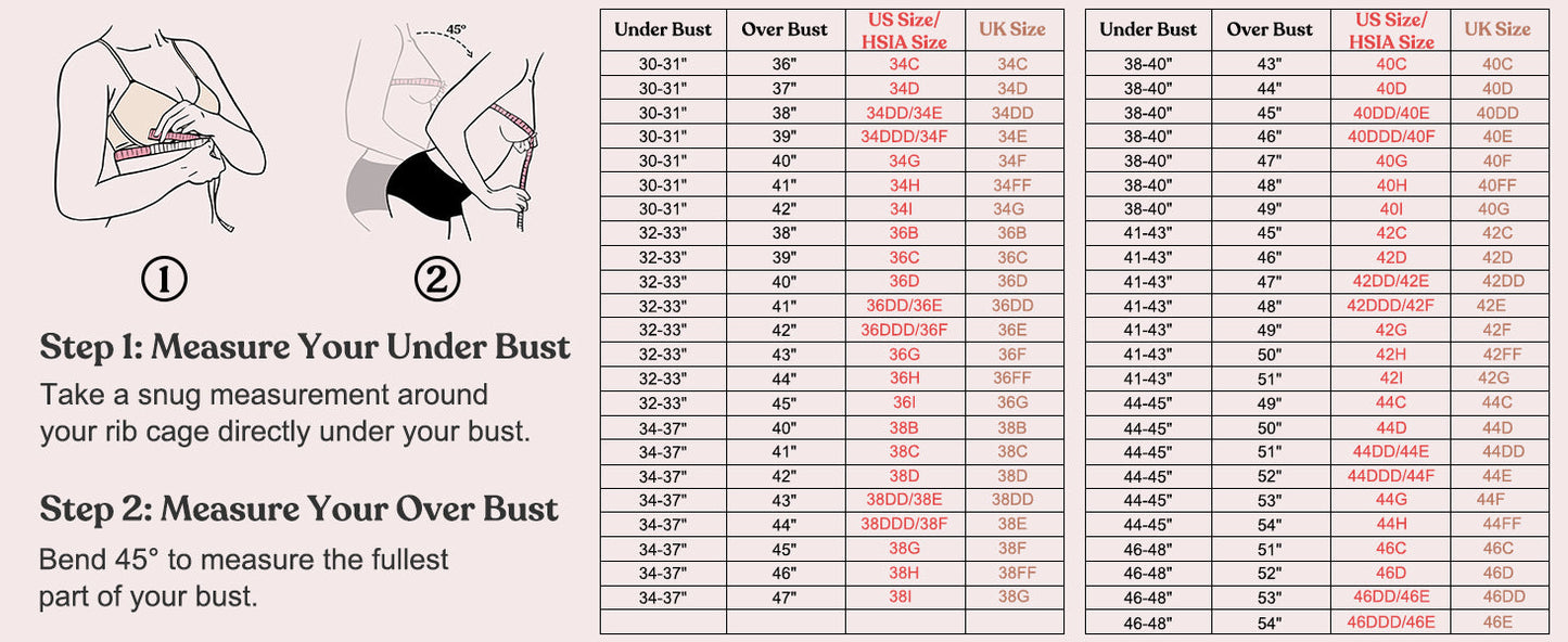 Plus Size Full Coverage Bandeau Fiery Bra Anti-Slip Underwire Support for Large Breast