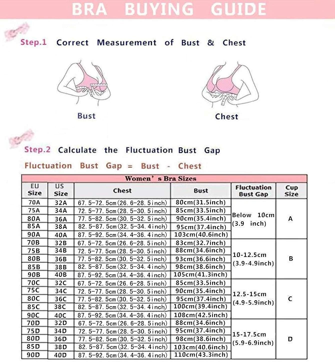 Women's Deep U Multi-Way Push Up Convertible Low Cut Plunge Bra