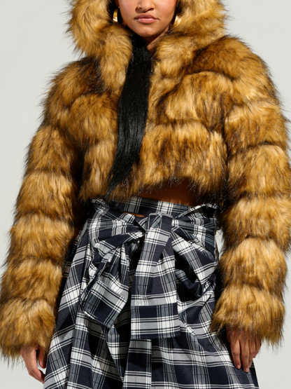 Plush Cropped Jacket