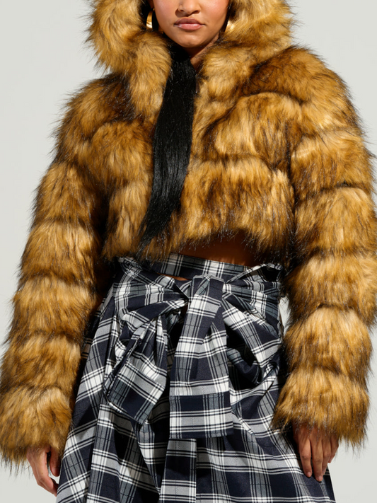 Plush Cropped Jacket