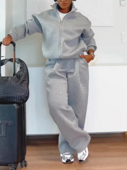 Functional Fabric Zipper Suit