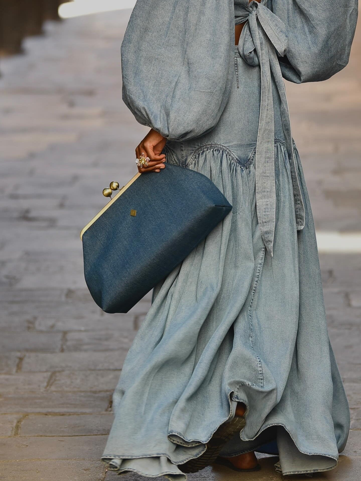 Denim Clutch